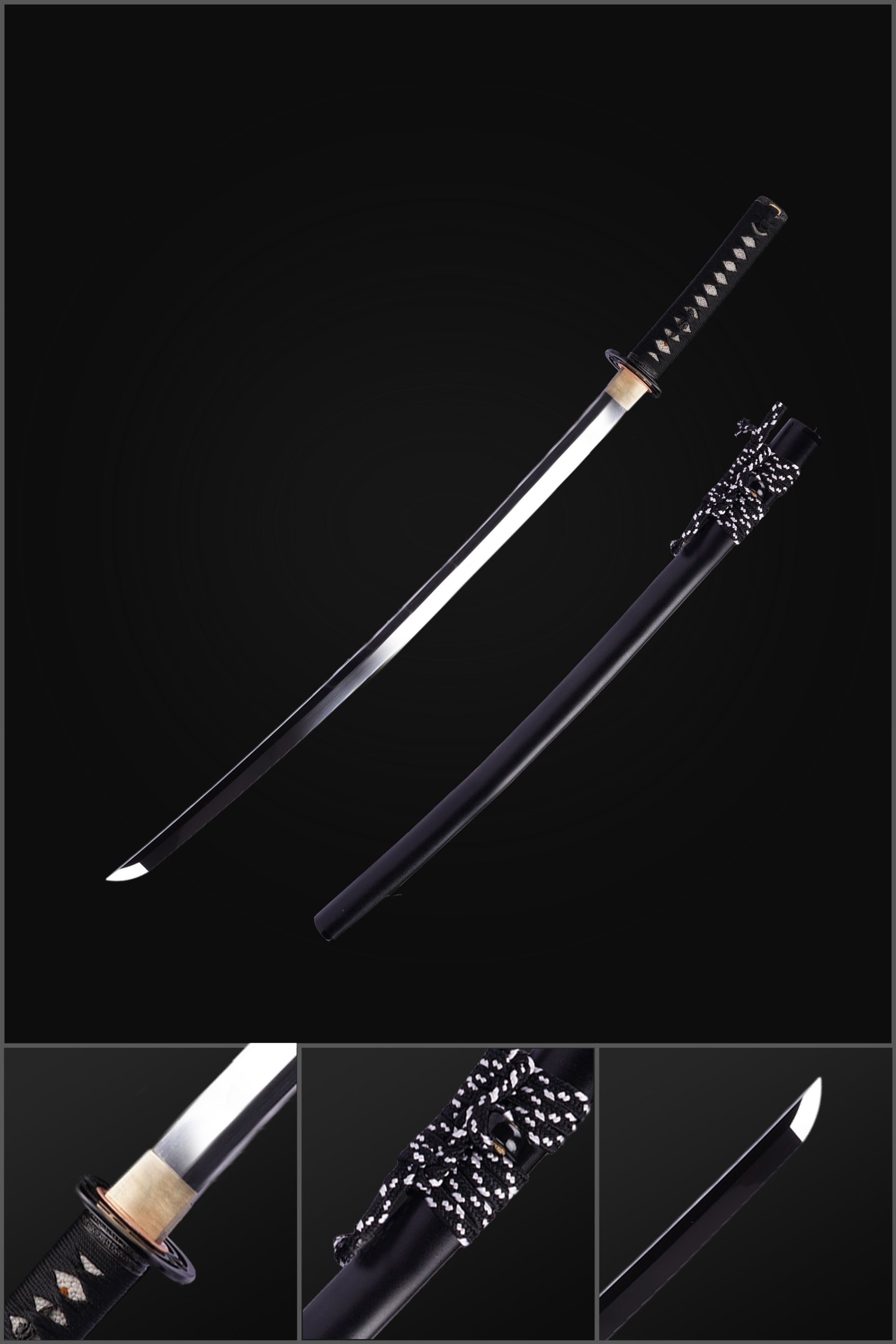 Hand Forged Japanese Samurai Katana Sword S7 Tool Steel Vacuum+