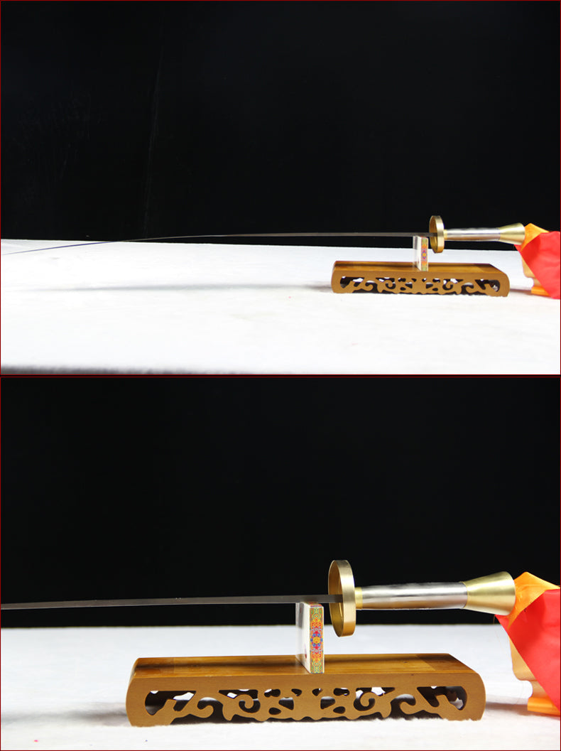 Handmade Chinese Sword Tai Chi Dao Manganese Steel Longquan Sword Rose