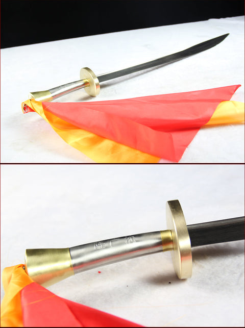 Handmade Chinese Sword Tai Chi Dao Manganese Steel Longquan Sword Rosewood Scabbard-COOLKATANA-SL-8002-1-U