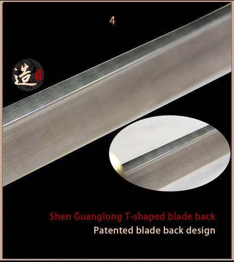 Handmade Chinese Sword Tai Chi Dao Manganese Steel Longquan Sword Rosewood Scabbard-COOLKATANA-SL-8002-1-U