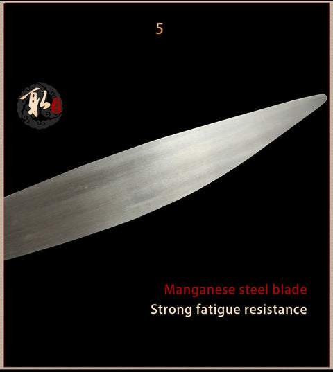 Handmade Chinese Sword Tai Chi Dao Manganese Steel Longquan Sword Rosewood Scabbard-COOLKATANA-SL-8002-1-U