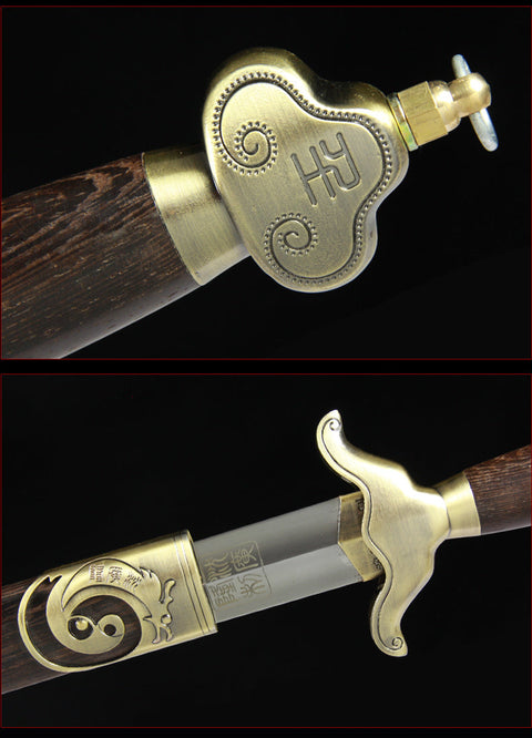 Handmade Chinese Sword Shenwu Alloy Tai Chi Jian Stainless Steel Sword Authentic Longquan Sword-COOLKATANA-SL-8007-1-U