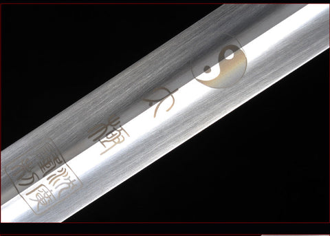 Handmade Chinese Sword Shenwu Alloy Tai Chi Jian Stainless Steel Sword Authentic Longquan Sword-COOLKATANA