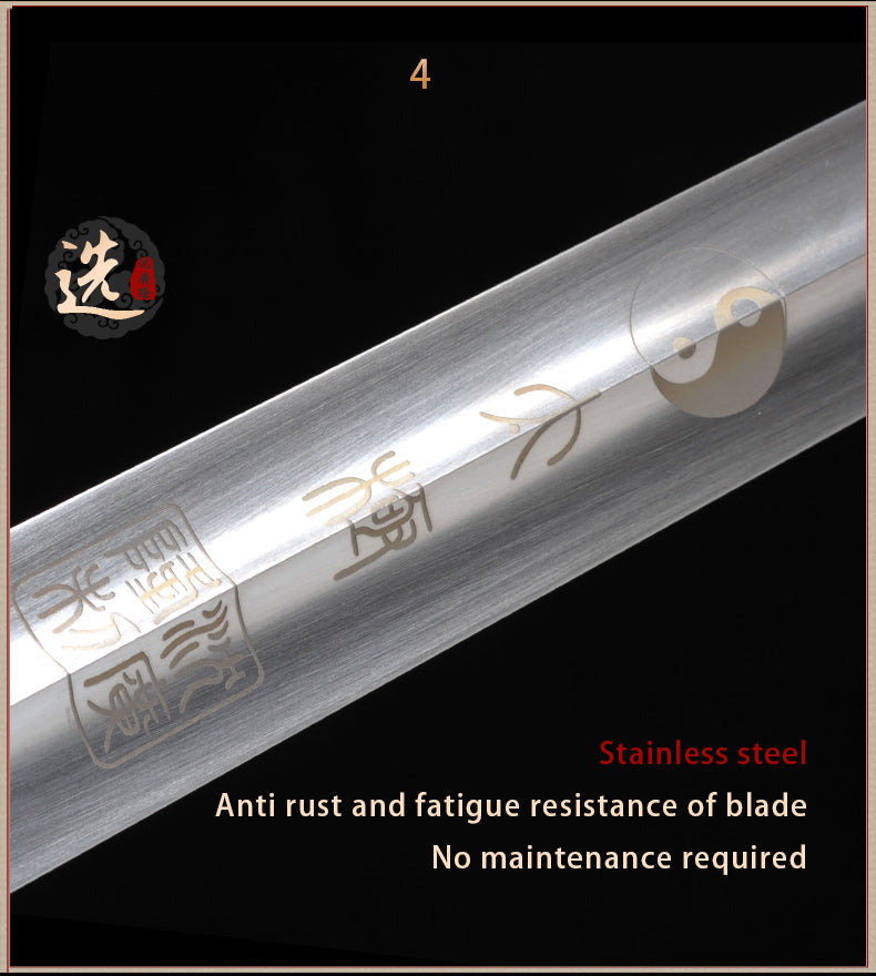 Handmade Chinese Sword Universe Tai Chi Jian Stainless Steel Soft Swor