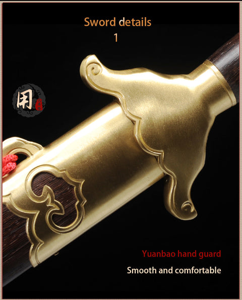Handmade Chinese Sword Yang Wu Tai Chi Jian Stainless Steel Longquan Sword Soft Sword-COOLKATANA-SL-8012-1-U