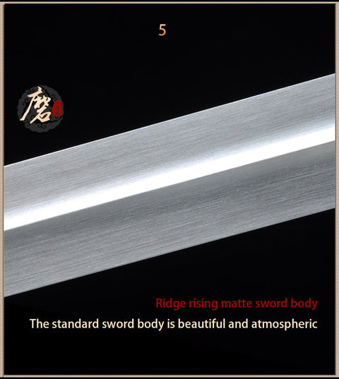 Handmade Chinese Sword Yang Wu Tai Chi Jian Stainless Steel Longquan Sword Soft Sword-COOLKATANA
