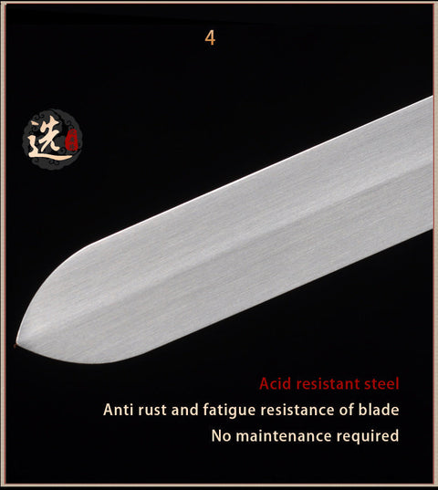 Handmade Chinese Sword Shenwu Pure Copper Tai Chi Jian Stainless Steel Authentic Longquan Sword-COOLKATANA-SL-8013-1-U