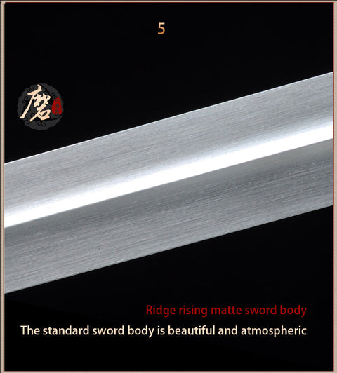 Handmade Chinese Sword Shenwu Pure Copper Tai Chi Jian Stainless Steel Authentic Longquan Sword-COOLKATANA