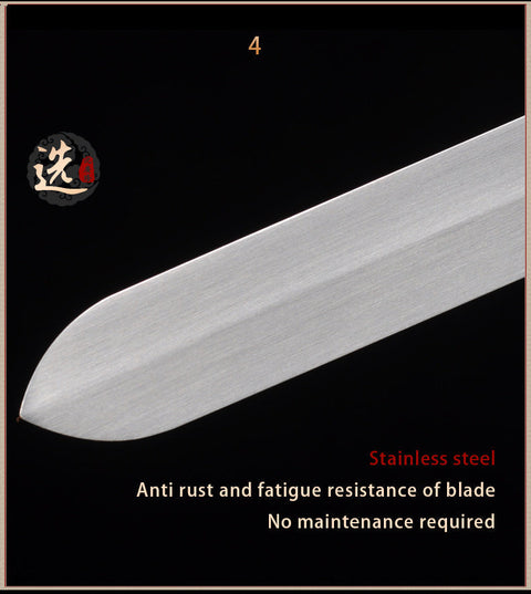 Handmade Chinese Sword Pure Copper Decorate Tai Chi Jian Stainless Steel Longquan Sword Rosewood Scabbard-COOLKATANA-SL-8015-1-U
