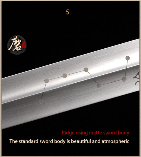 Handmade Chinese Sword Pure Copper Decorate Tai Chi Jian Stainless Steel Longquan Sword Rosewood Scabbard-COOLKATANA-SL-8015-1-U