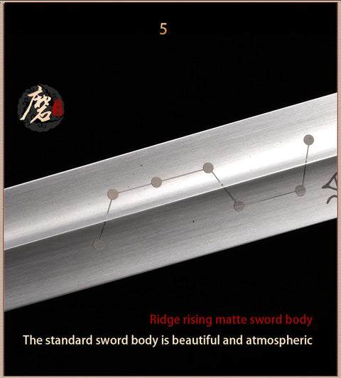 Handmade Chinese Sword Pure Copper Decorate Tai Chi Jian Stainless Steel Longquan Sword Rosewood Scabbard-COOLKATANA