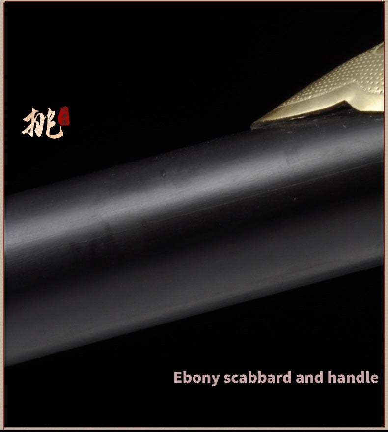 Handmade Chinese Sword Qianlong Tai Chi Jian Folded Steel Longquan Swo