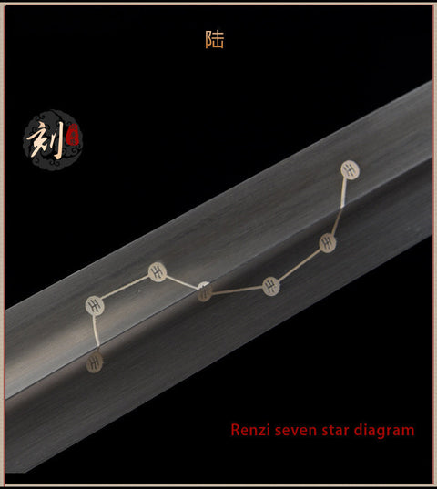 Handmade Chinese Sword Yin Yang Two handed Tai chi Jian Stainless Steel Bagua Sword Longquan Sword-COOLKATANA-SL-8027-1-U