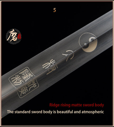 Handmade Chinese Sword Yangwu Two Handed Tai Chi Jian Stainless Steel Bagua Sword Longquan Sword-COOLKATANA