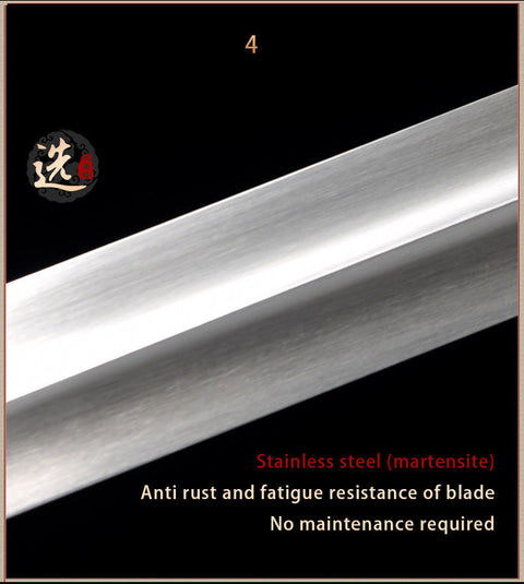 Handmade Chinese Sword Yangwu Two Handed Tai Chi Jian Stainless Steel Bagua Sword Longquan Sword-COOLKATANA-SL-8028-1-U