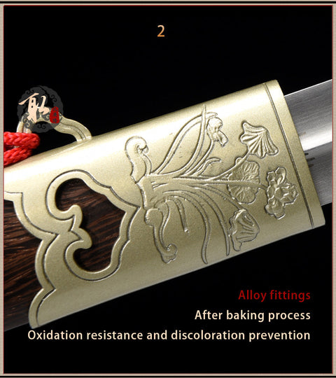 Handmade Chinese Sword Yangwu Yin Yang Tai Chi Jian Stainless Steel Longquan Sword-COOLKATANA-SL-8032-1-U