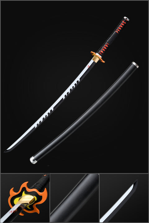 COOLKATANA 1095 High Carbon Steel Black Demon Slayer Tanjiro Nichirin 3rd Generation Katana Sword