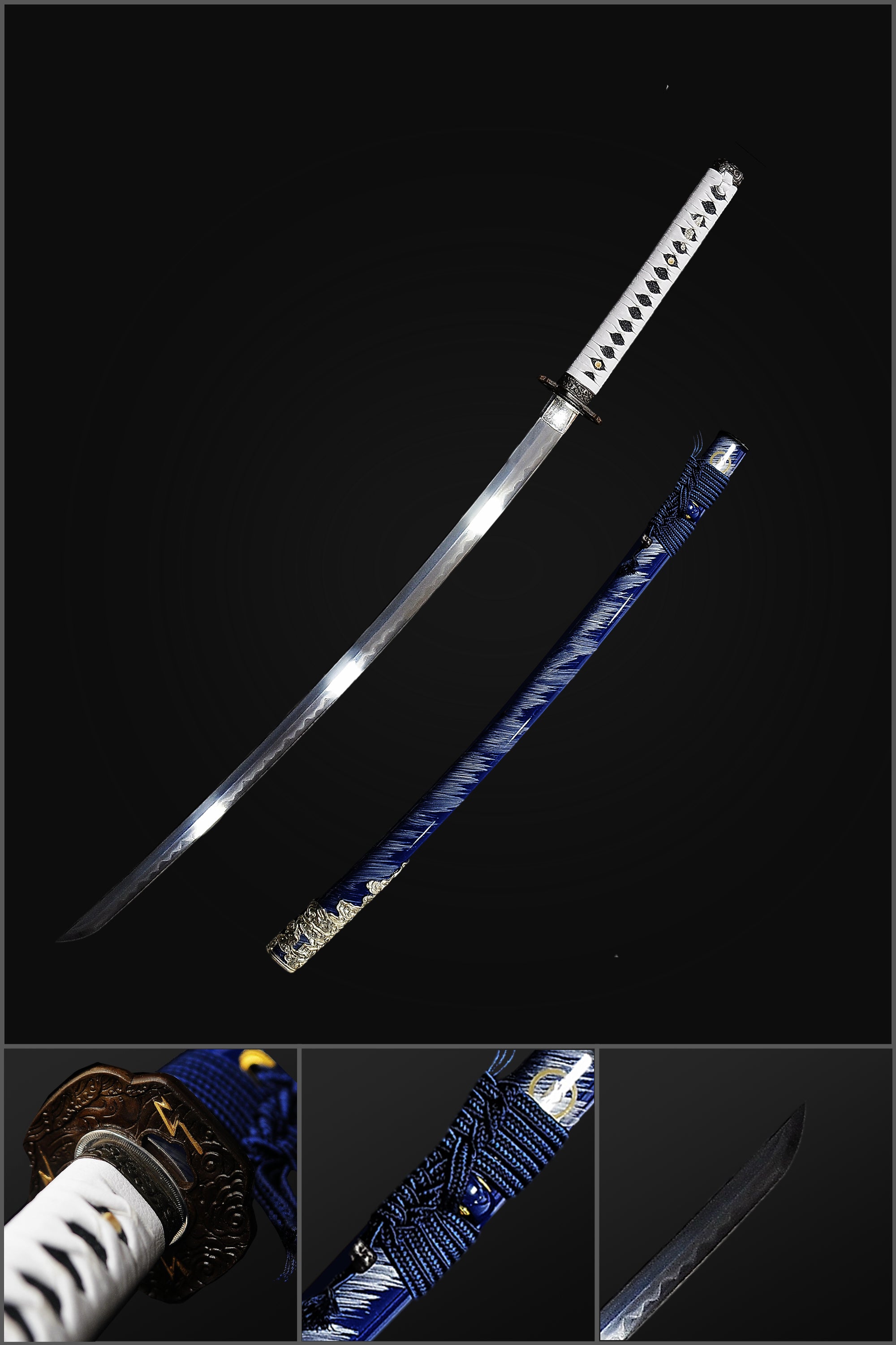 High-end Ghost of Tsushima Replica Sword 1095 Folded Steel