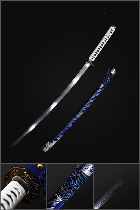 game sword katana ghost of tsushima Clan Sakai Katana Sword 1095 Folded Steel SL-1428-U COOLKATANA