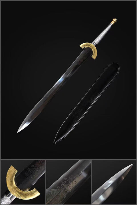 Hand Forged European Sword Replica of Harpe In Clash of The Titans Full Tang Battle Ready-COOLKATANA-SL-1372-U
