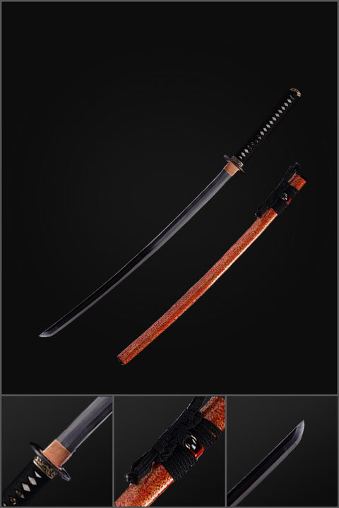 Hand Forged Japanese Samurai Katana Sword Z-Tuff Carbon Steel Vacuum+Cryogenic Full Tang-COOLKATANA