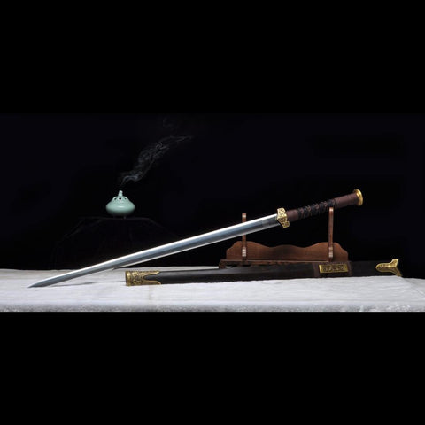 Handmade Chinese Sword Warring States BenChu Jian Folded Steel Eight-Sided Blade-COOLKATANA-SL-6019-U