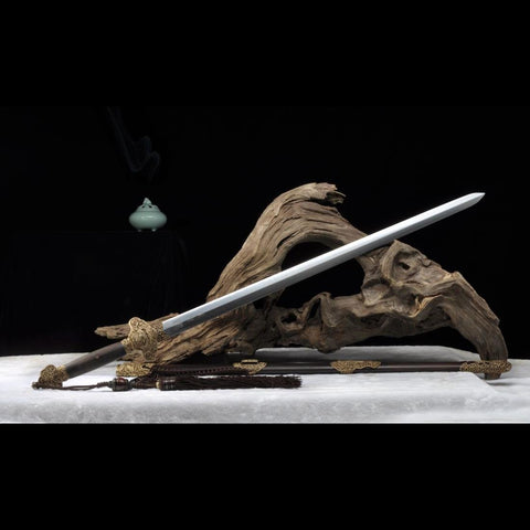 Handmade Chinese Sword Flying Dragon Sword(Chief level) Folded Steel Four-sided Blade Hand-Carved-COOLKATANA-SL-3095-U