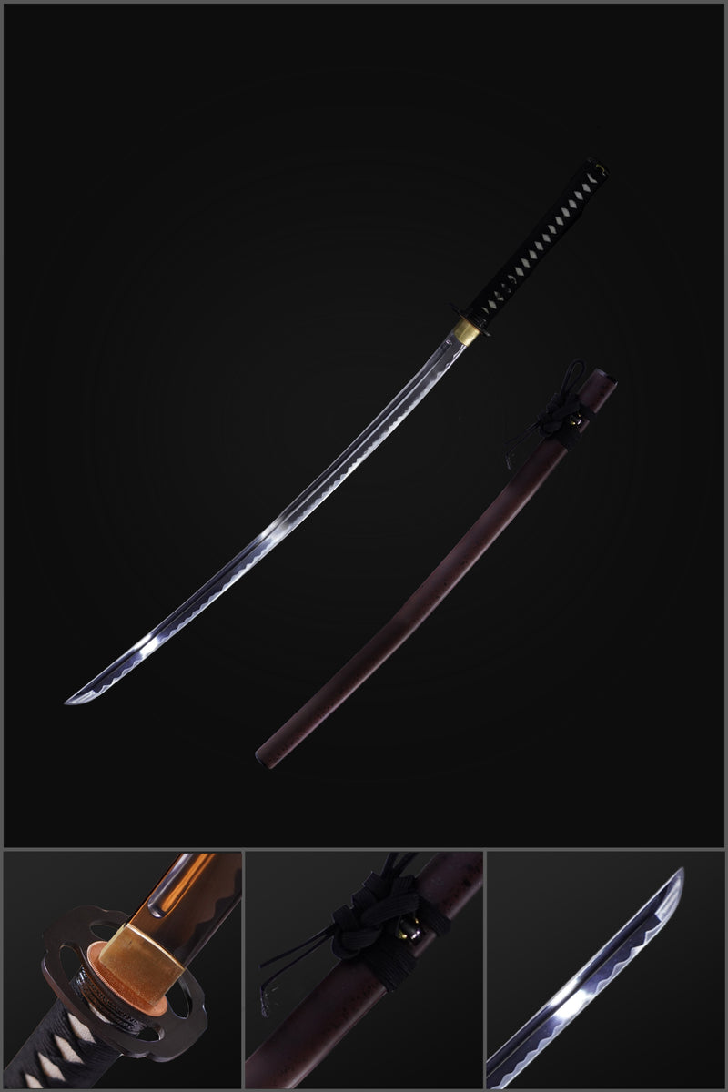 Hand Forged Japanese Iaito Practice Sword Stainless Steel Full Tang Iron Tsuba Unsharpened - COOLKATANA 