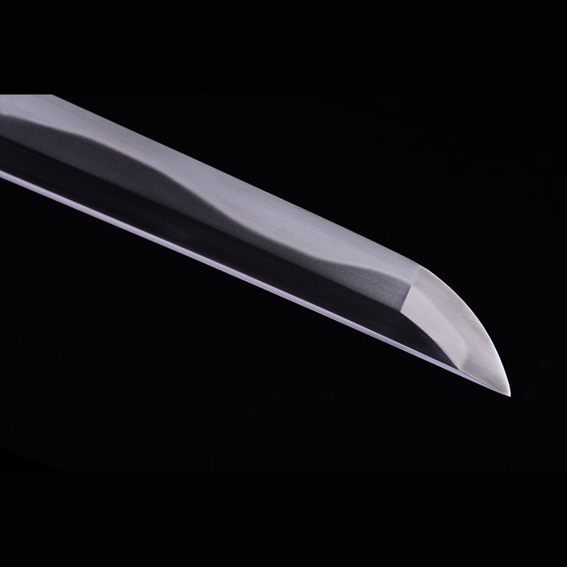 Hand Forged Japanese Wakizashi Sword 1095 High Carbon Steel Sashikomi A+ Polishing Grade Clay Tempered - COOLKATANA 