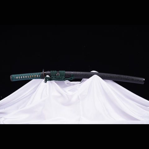 Hand Forged Japanese Wakizashi Sword 1095 High Carbon Steel Sashikomi A+ Polishing Grade Clay Tempered-COOLKATANA