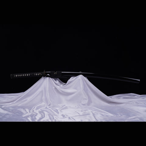 Hand Forged Japanese Samurai Katana Sword T10 Steel Blade Water Quenching Iron Tsuba