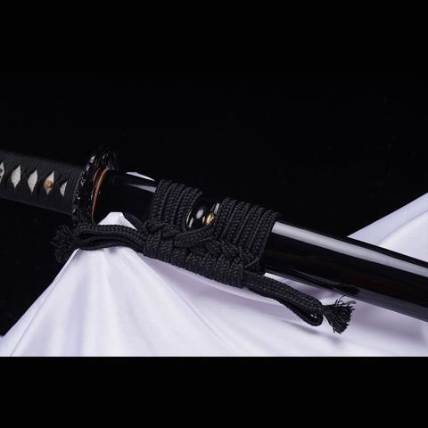 Hand Forged Japanese Samurai Katana Sword T20 Steel Blade Water Quenching Iron Tsuba