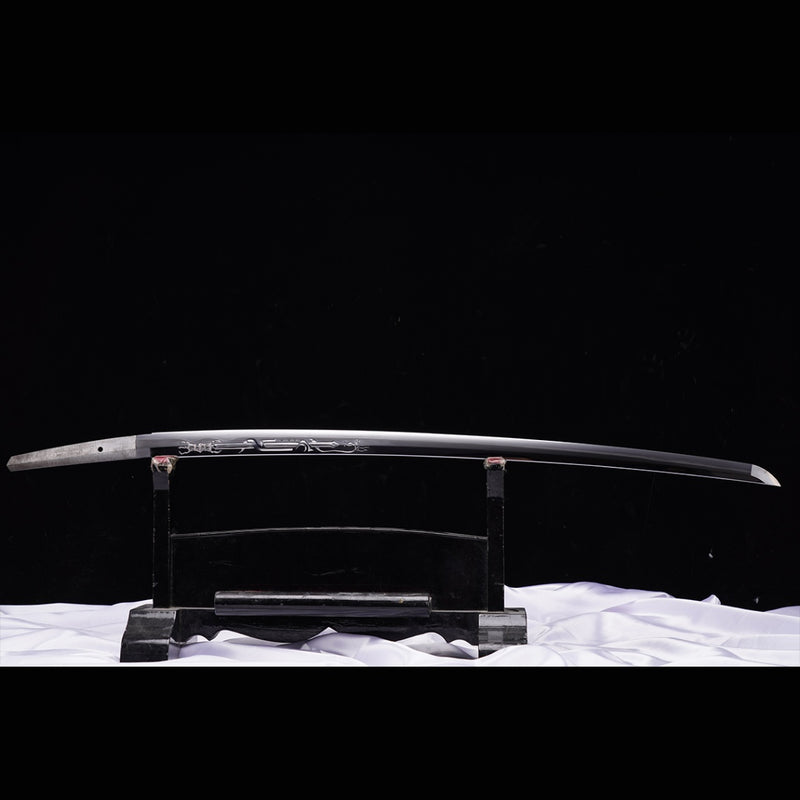 Hand Forged Myoho Muramasa Japanese Samurai Sword with Hand Carved Say