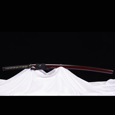 Hand Forged Japanese Samurai Katana Sword T8 Tool Steel Blade Clay Tempered Full Tang-COOLKATANA-ZS-0036-U