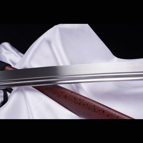 Hand Forged Japanese Samurai Katana Sword Manganese Steel Blade Oil Quenching Alloy Tsuba-ZS-0051-U