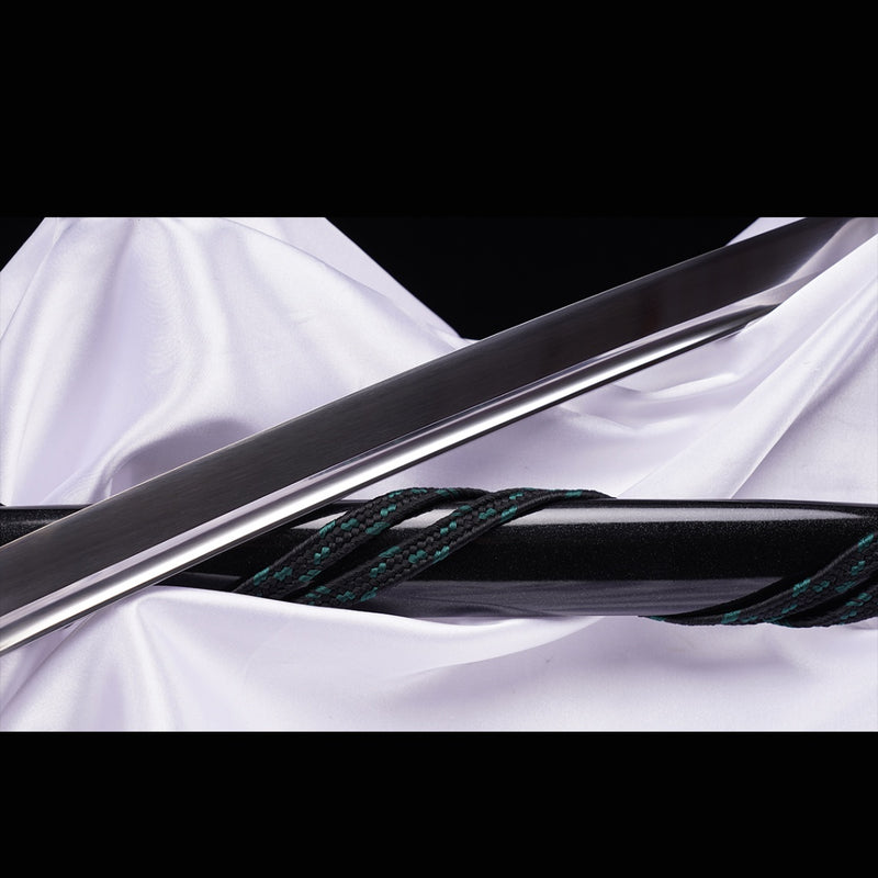 Hand Forged Japanese Samurai Sword High Manganese Steel Oil Quenching