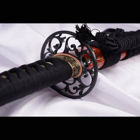 Hand Forged Japanese Samurai Katana Sword Z-Tuff Carbon Steel Vacuum+Cryogenic Full Tang-COOLKATANA