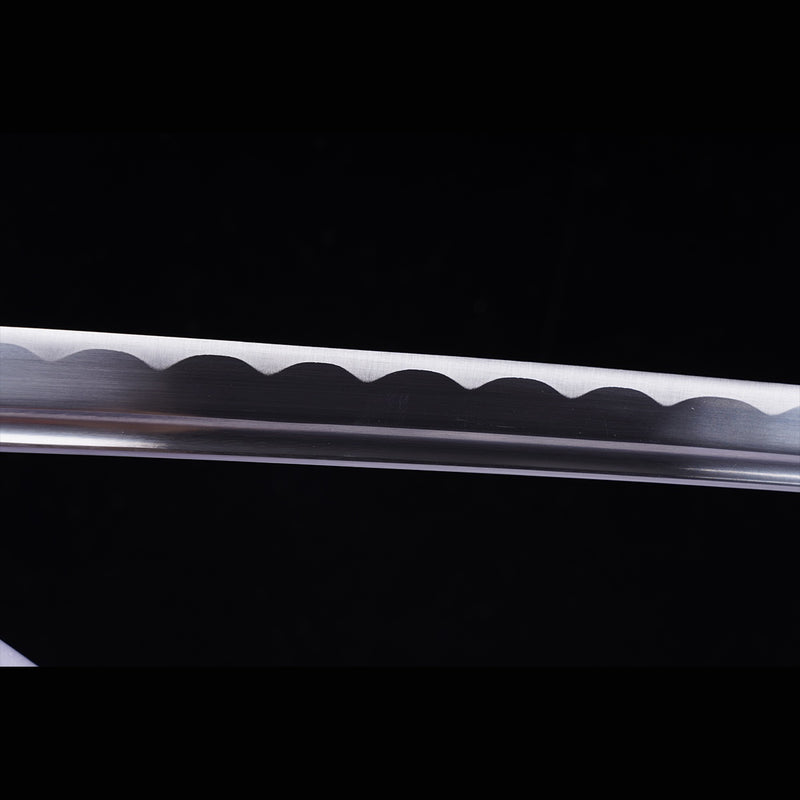 Hand Forged Japanese Samurai Katana Sword 1045 Steel Blade Oil Quenching Alloy Tsuba - COOLKATANA 