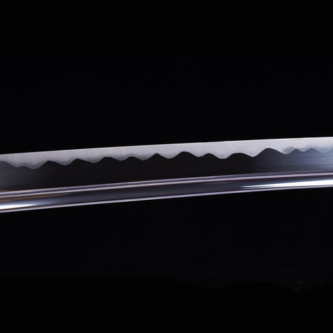 Hand Forged Odachi Japanese Samurai Long Sword Manganese Steel Blade Oil Quenching Brass Tsuba-COOLKATANA