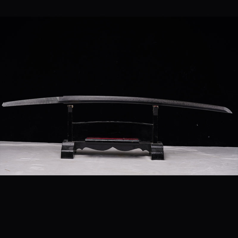 Hand Forged Japanese Samurai Katana Sword 1095 High Carbon Steel Clay Tempered Iron Tsuba - COOLKATANA 