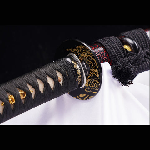 Hand Forged Japanese Samurai Katana Sword T8 Tool Steel Blade Clay Tempered Full Tang-COOLKATANA