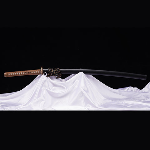 Hand Forged Japanese Samurai Katana Sword High Manganese Steel Oil Quenching Copper Tsuba-COOLKATANA-ZS-0003-U