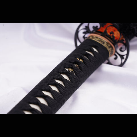 Hand Forged Japanese Samurai Katana Sword Z-Tuff Carbon Steel Vacuum+Cryogenic Full Tang-COOLKATANA