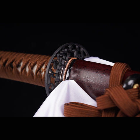 Hand Forged Japanese Samurai Katana Sword Folded Steel Sashikomi A+ Polishing Grade Full Tang-COOLKATANA-ZS-0001-1-U
