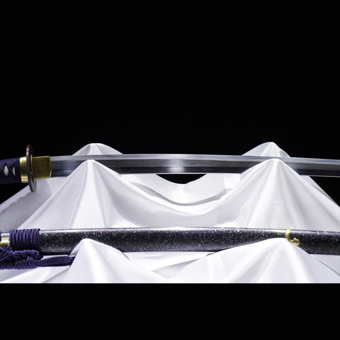 Hand Forged Japanese Samurai Katana Sword Folded Steel Sashikomi A+ Polishing Grade Clay Tempered-COOLKATANA-ZS-0016-U