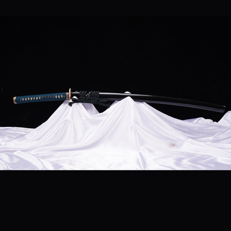 Hand Forged Japanese Samurai Sword High Manganese Steel Oil Quenching