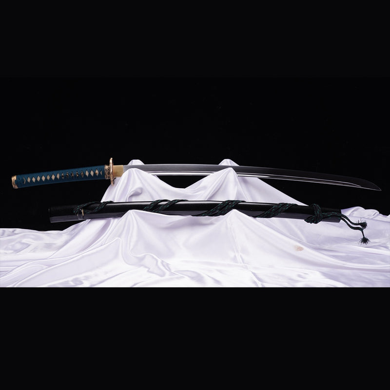 Hand Forged Japanese Samurai Sword High Manganese Steel Oil Quenching