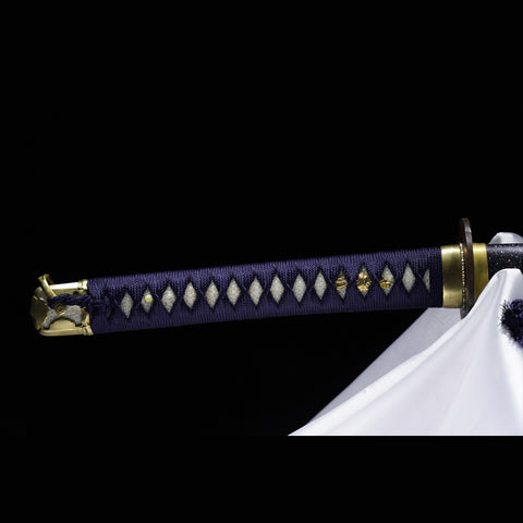Hand Forged Japanese Samurai Katana Sword Folded Steel Sashikomi A+ Polishing Grade Clay Tempered-COOLKATANA