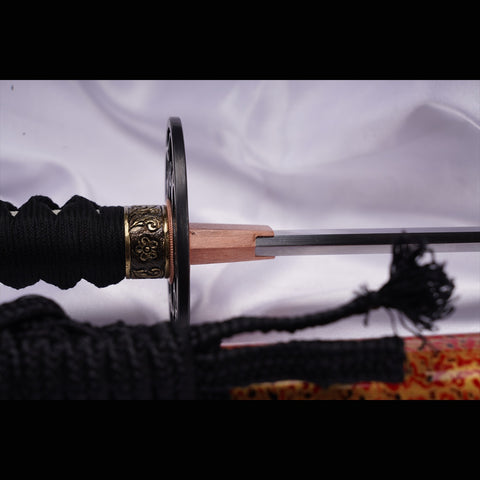 Hand Forged Japanese Samurai Katana Sword Z-Tuff Carbon Steel Vacuum+Cryogenic Full Tang-COOLKATANA