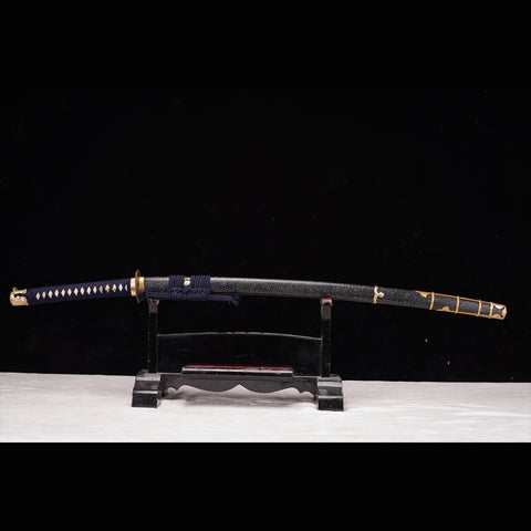 Hand Forged Japanese Samurai Katana Sword Folded Steel Sashikomi A+ Polishing Grade Clay Tempered-COOLKATANA-ZS-0016-U